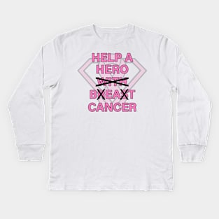 Help a Hero Beat Cancer Kids Long Sleeve T-Shirt